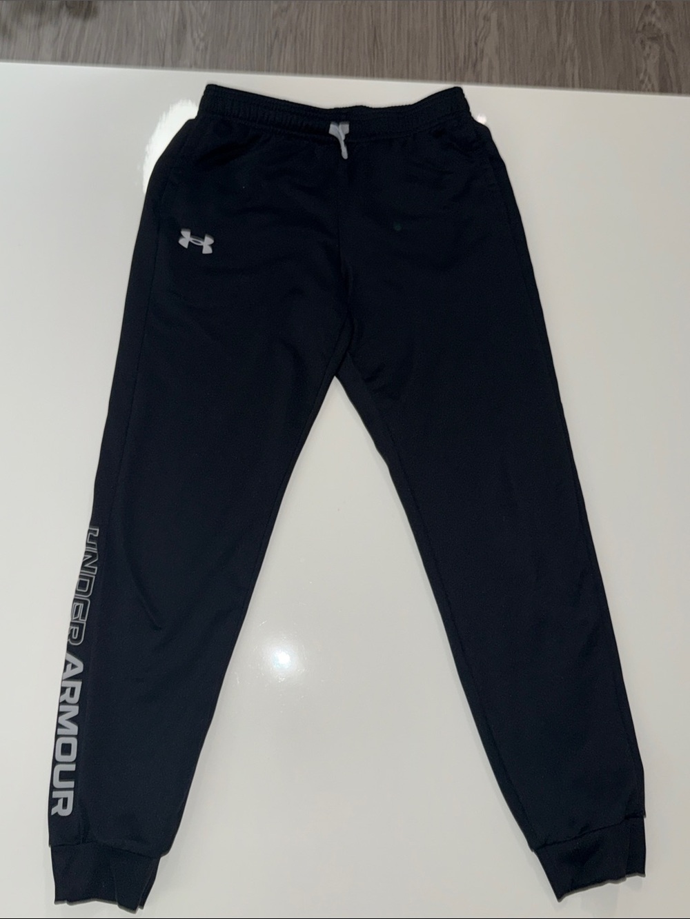 Under Armour Black Kids' Athletic Joggers with Reflective Logo